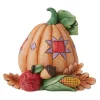 Jim Shore Heartwood Creek Mini Pumpkin With Bounty