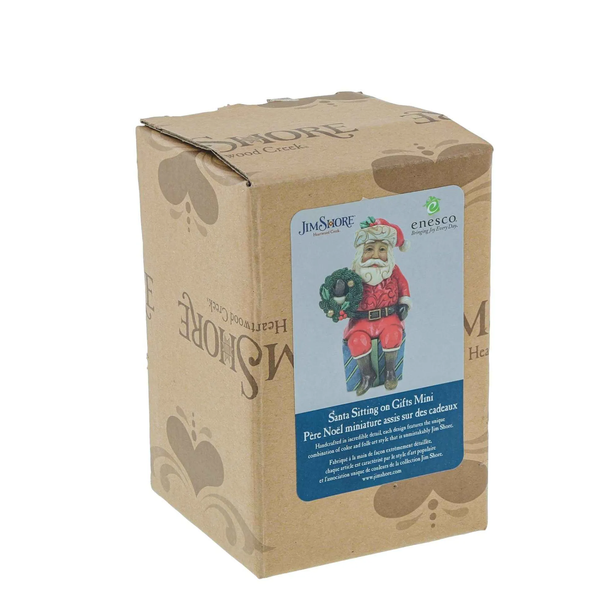 Jim Shore Heartwood Creek Mini Santa Sitting On Gifts