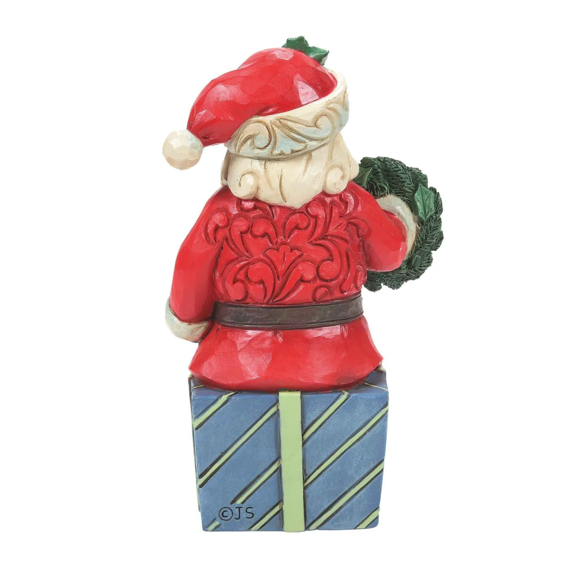Jim Shore Heartwood Creek Mini Santa Sitting On Gifts