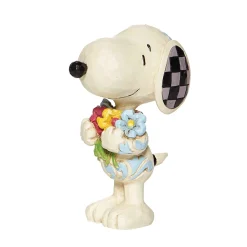 Peanuts by Jim Shore Mini Snoopy With Flowers
