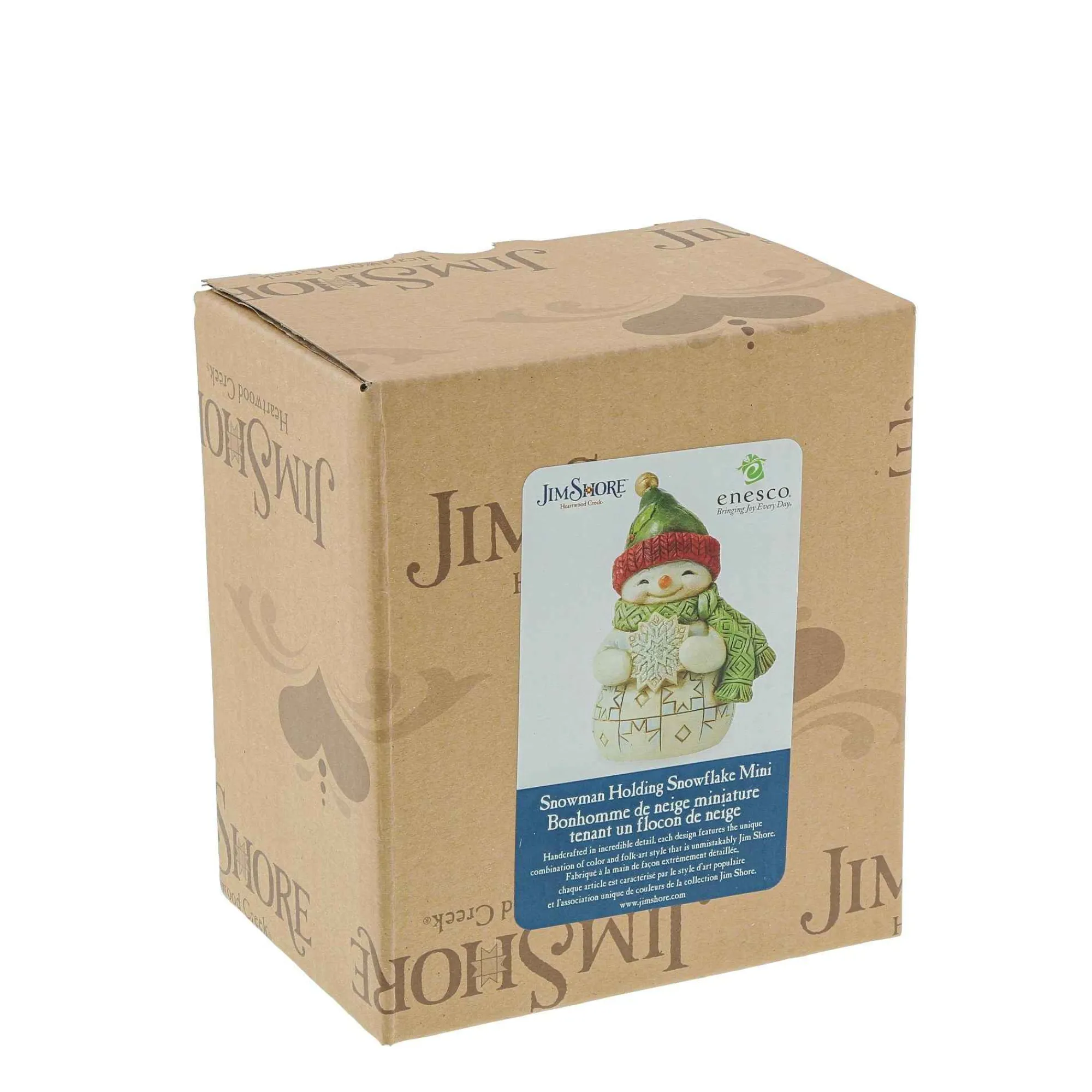 Jim Shore Heartwood Creek Mini Snowman And Snowflake
