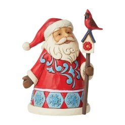 Jim Shore Heartwood Creek Minisanta/Cardinal/Birdhouse
