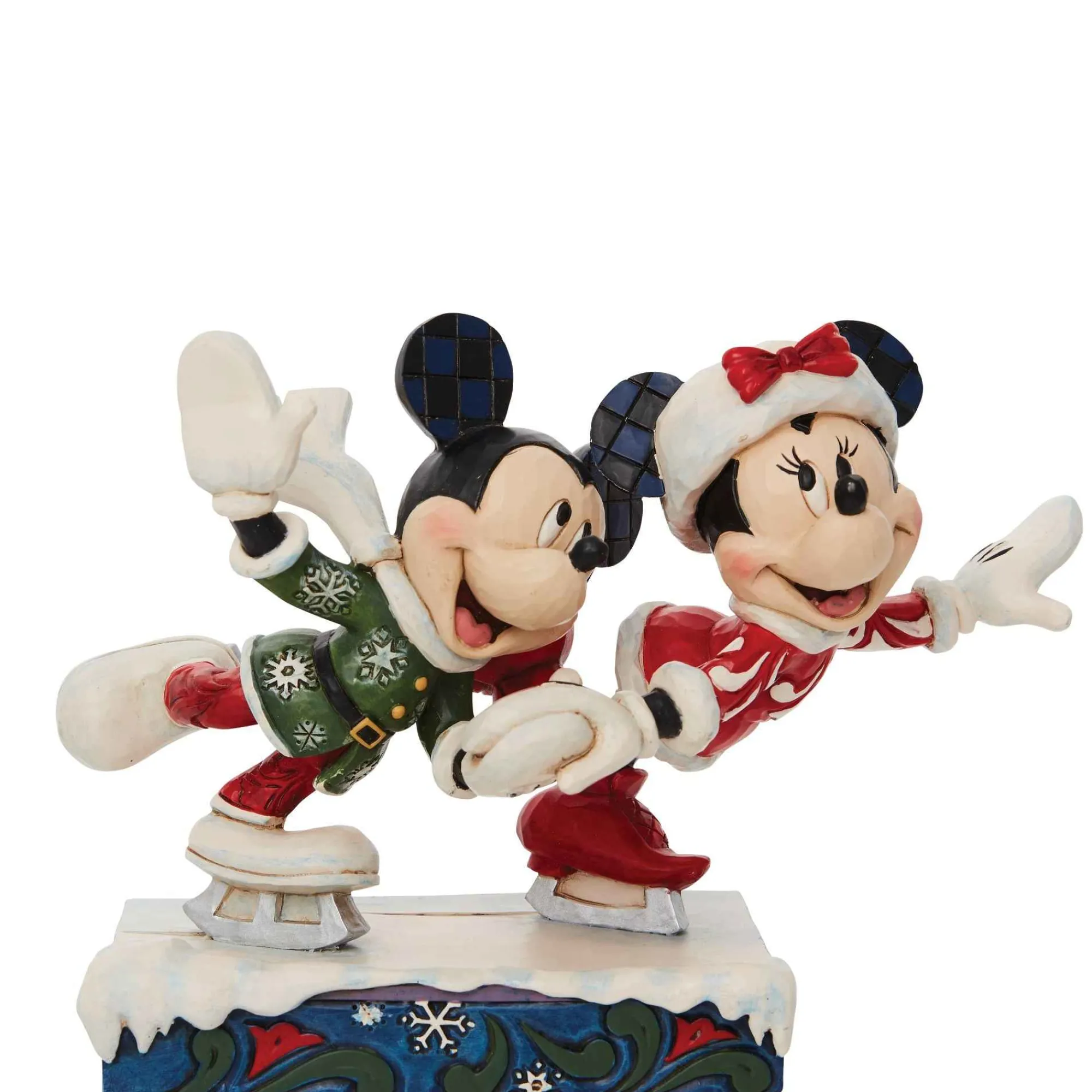 Disney Traditions Minnie And Mickey Ice Skating