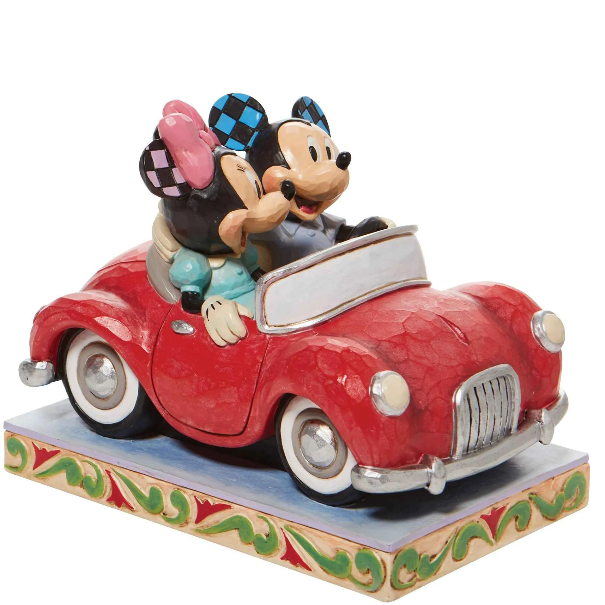 Disney Traditions Minnie And Mickey In Car