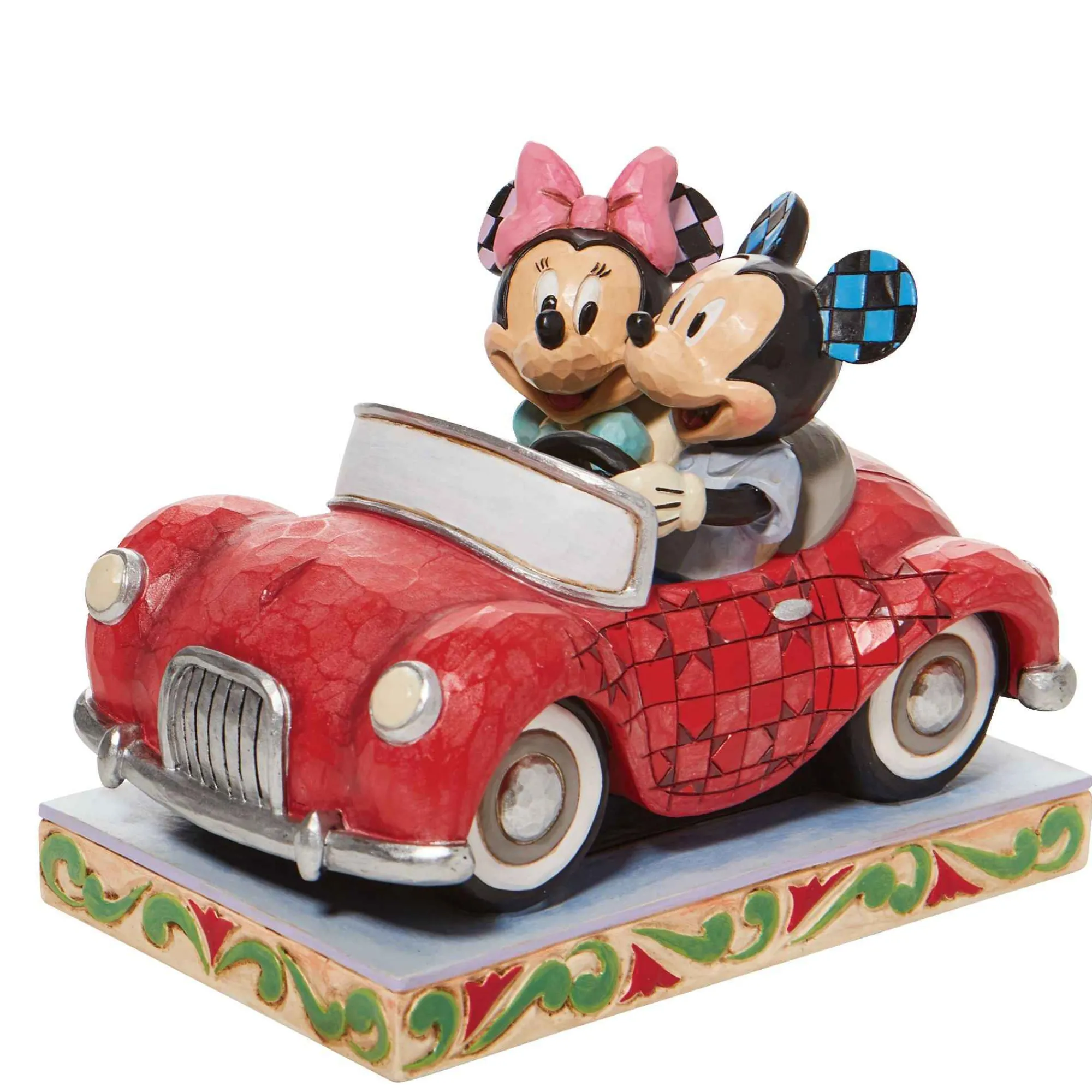 Disney Traditions Minnie And Mickey In Car