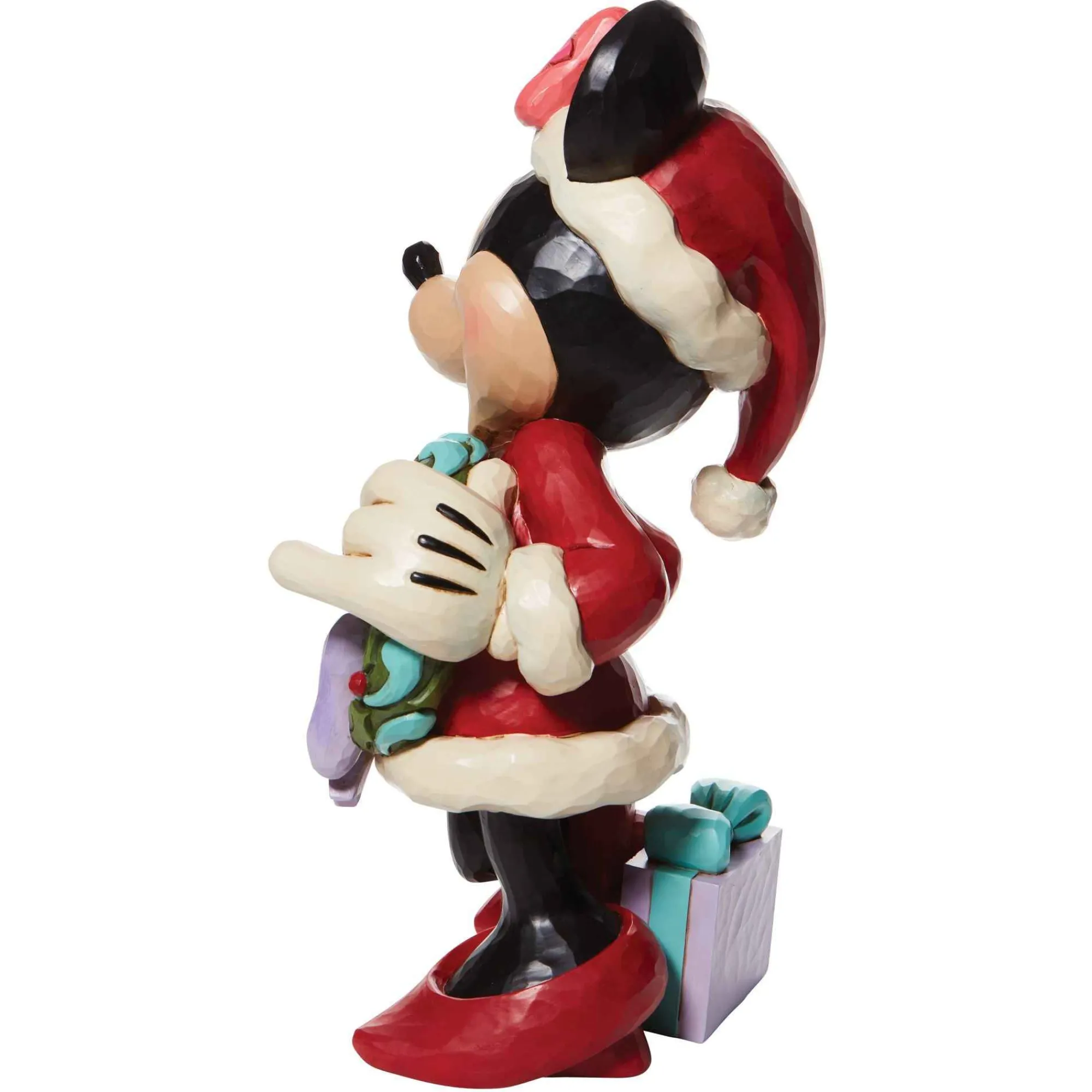 Disney Traditions Minnie Holding Wreath Statue