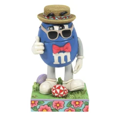 M&M's® by Jim Shore M&M's Blue Character W/Bowtie