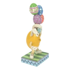 M&M's® by Jim Shore M&M's Yellow Character W/Eggs