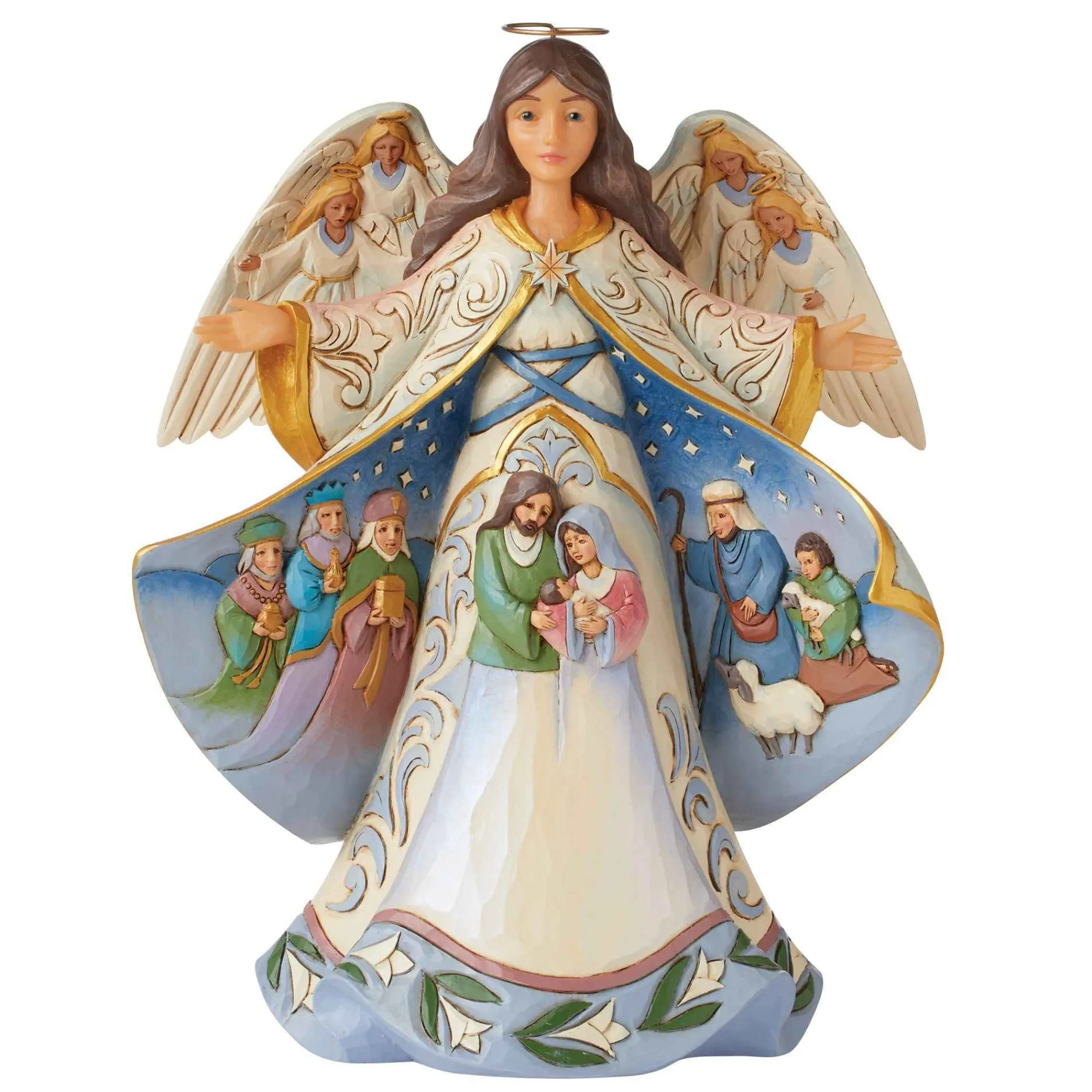 Jim Shore Heartwood Creek Nativity Angel With Robe Scene