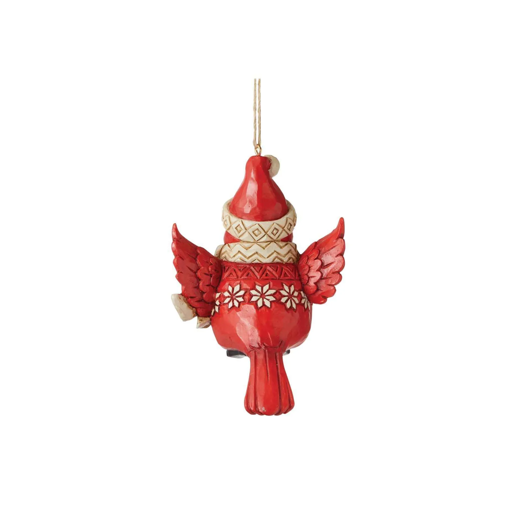 Jim Shore Heartwood Creek Nordic Noel Cardinal Ornament