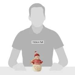 Jim Shore Heartwood Creek Nordic Noel Snowman In Sweater