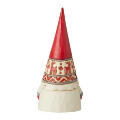 Jim Shore Heartwood Creek Nordic Red Reindeer Hat Gnome