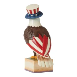 Jim Shore Heartwood Creek Patriotic Bless America Eagle
