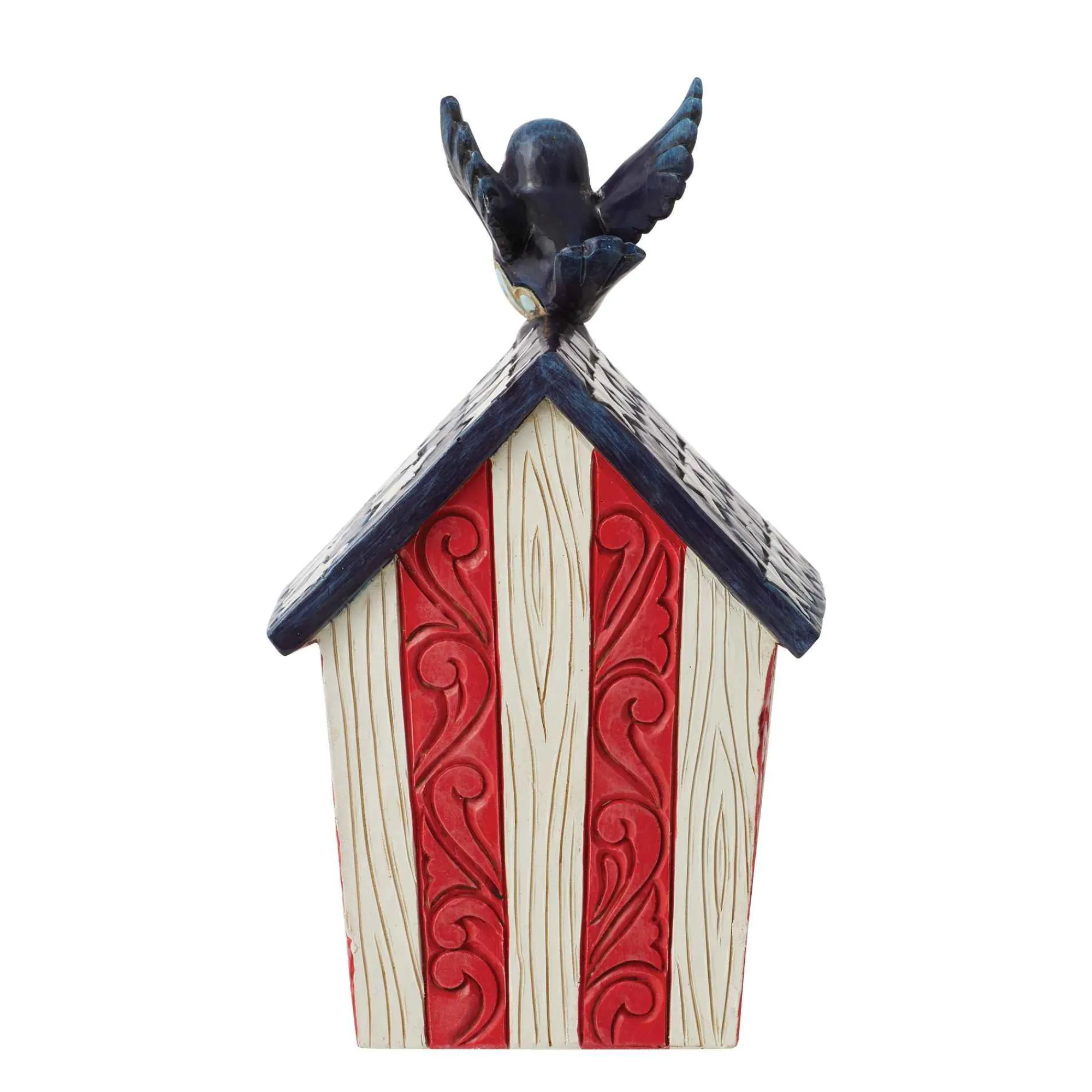 Jim Shore Heartwood Creek Patriotic Decorative Birdhouse