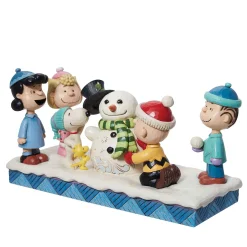 Peanuts by Jim Shore Peanuts Gang Building Snowman