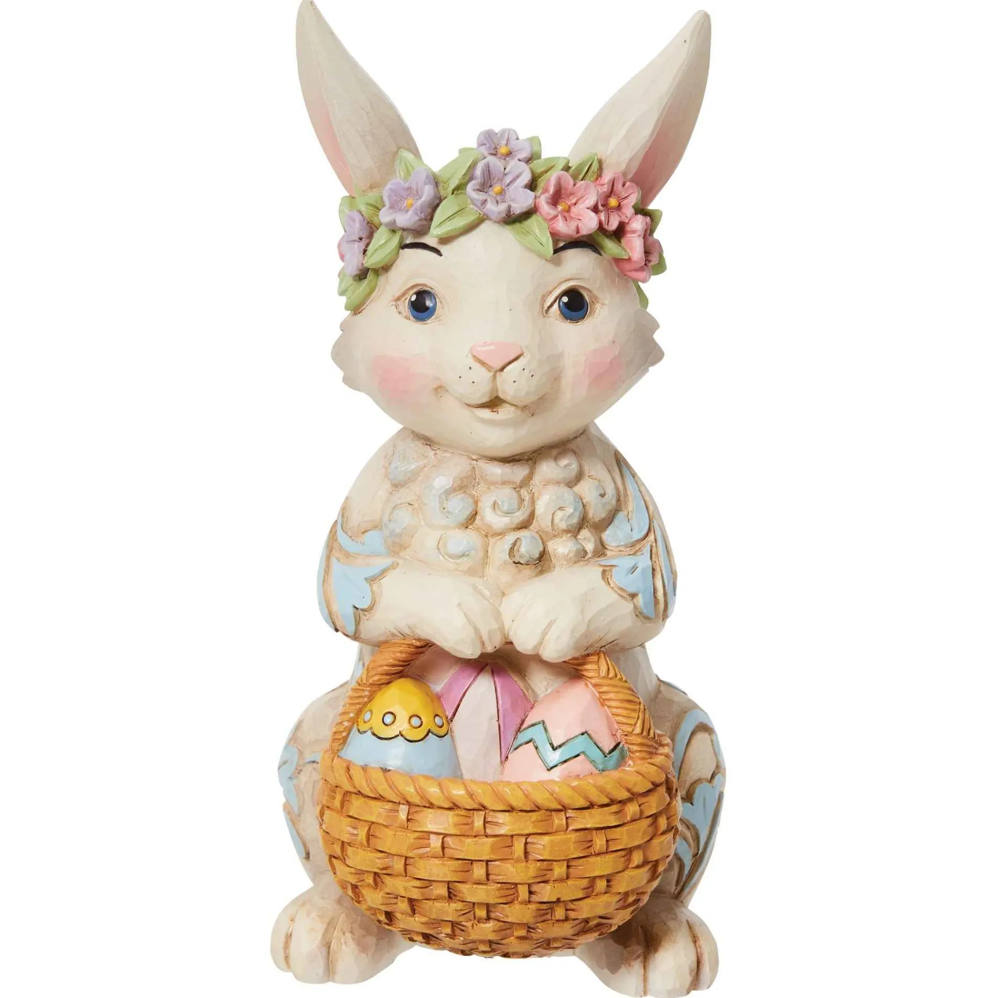 Jim Shore Heartwood Creek Pint Bunny With Floral Crown