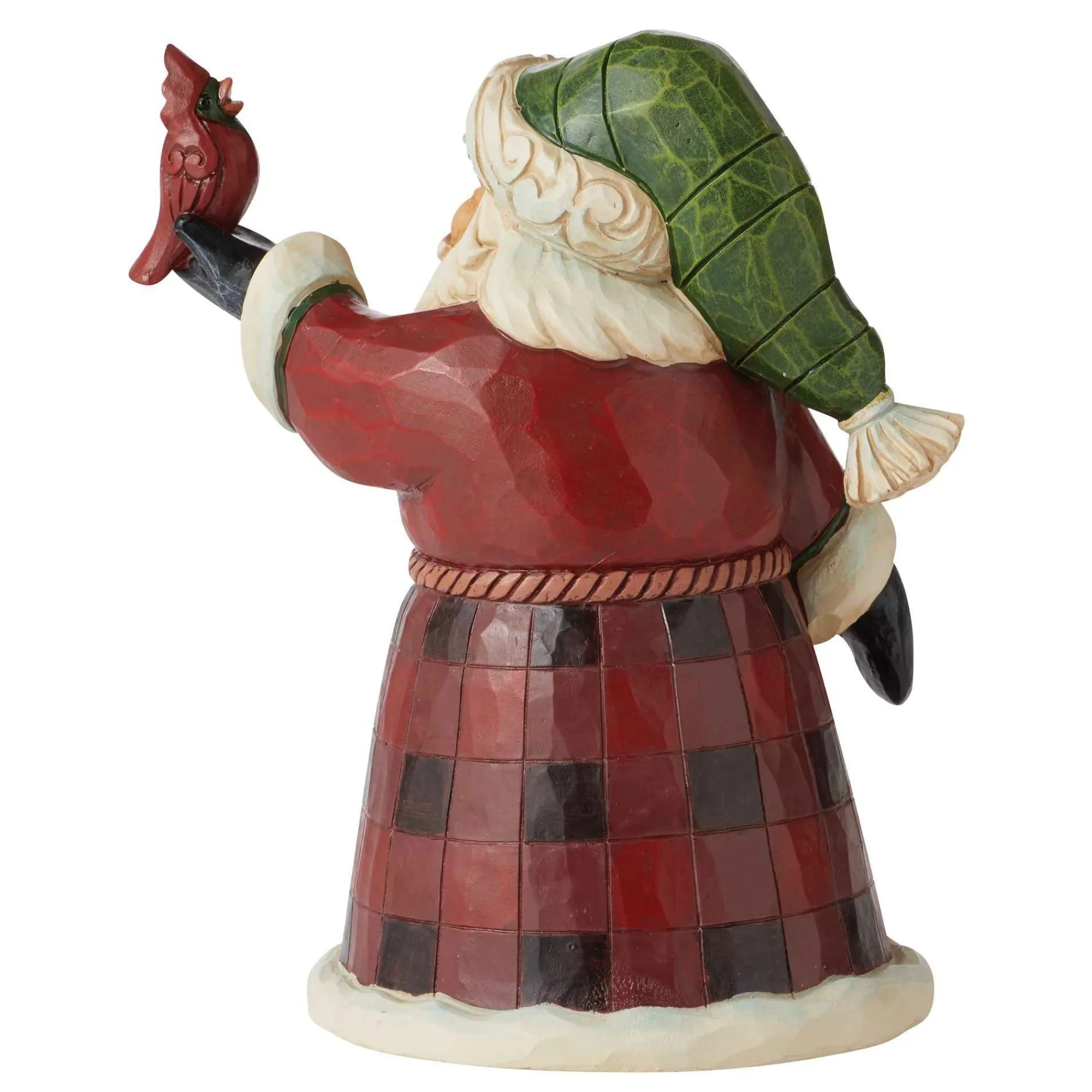 Jim Shore Heartwood Creek Pint Sized Buffalo Plaid Santa