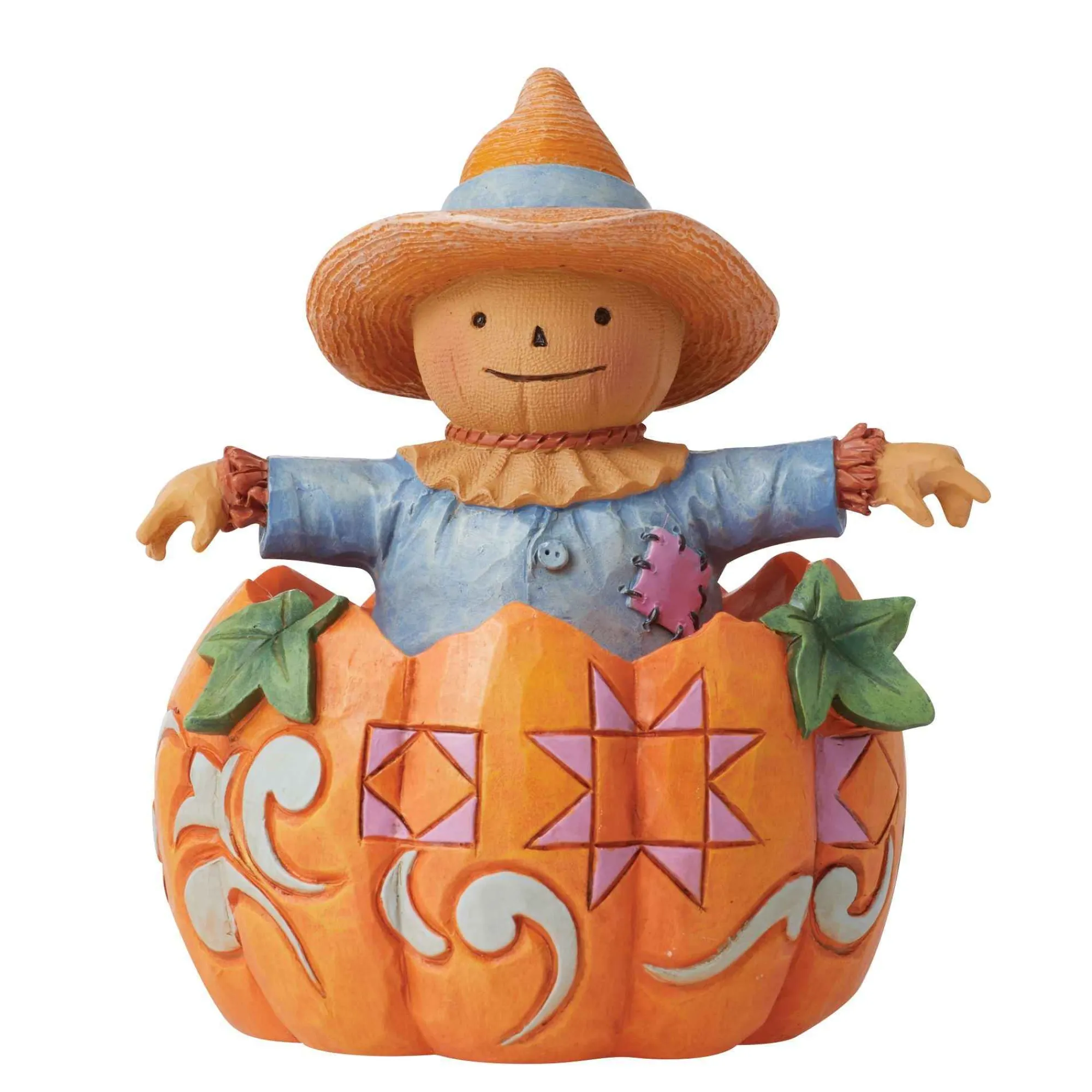 Jim Shore Heartwood Creek Pumpkin And Scarecrow Fig