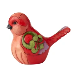Jim Shore Heartwood Creek Red Floral Bird