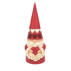 Jim Shore Heartwood Creek Red Gnome Holding Heart