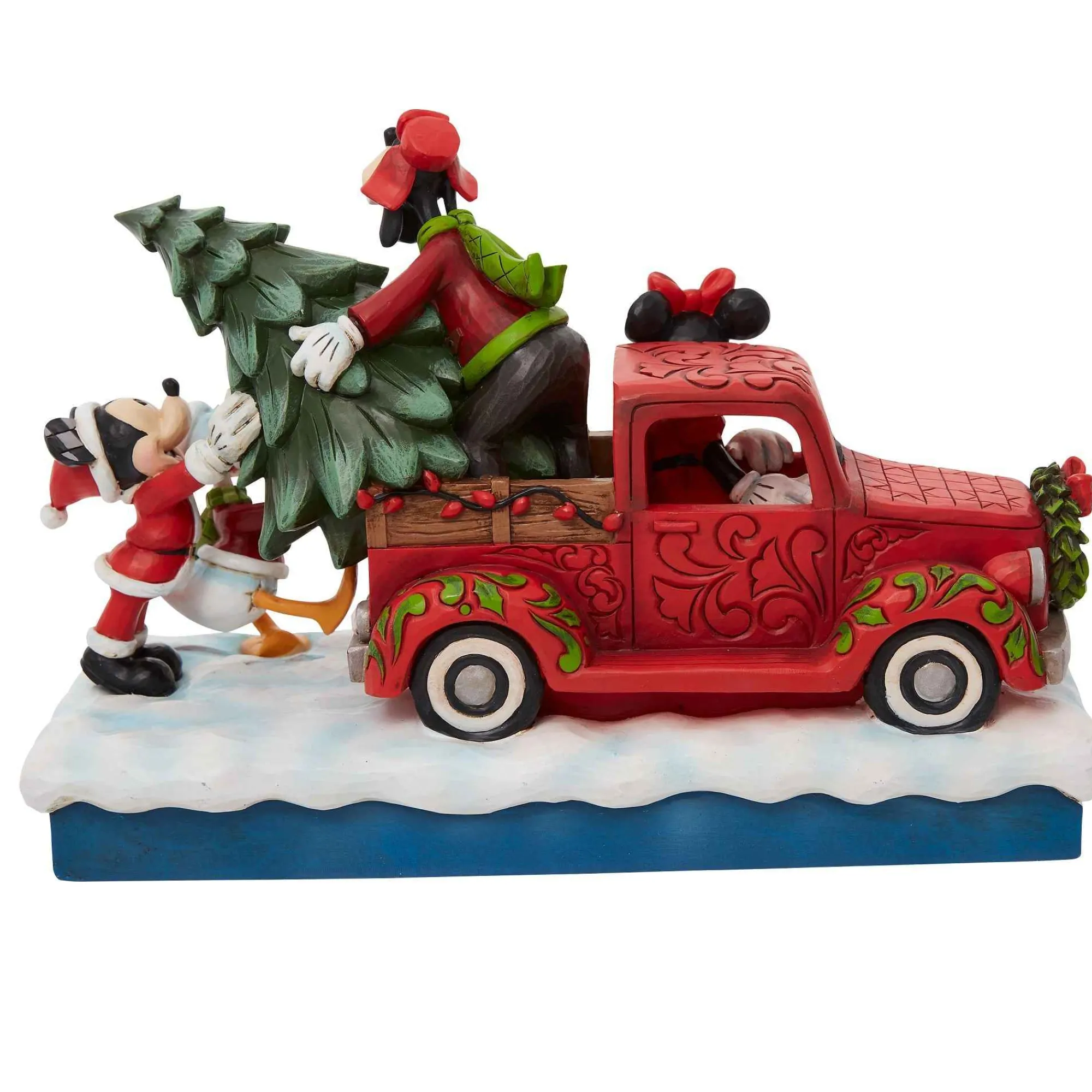 Disney Traditions Red Truck With Mickey And Frie