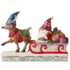 Jim Shore Heartwood Creek Reindeer Pulling Gnome Sled