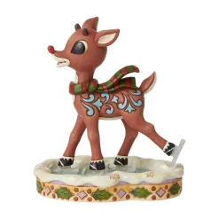 Rudolph Traditions by Jim Shore Rudolph Ice Skating