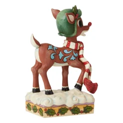 Rudolph Traditions by Jim Shore Rudolph In Aviator Hat