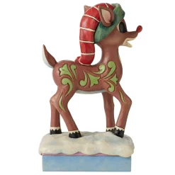 Rudolph Traditions by Jim Shore Rudolph In Hat