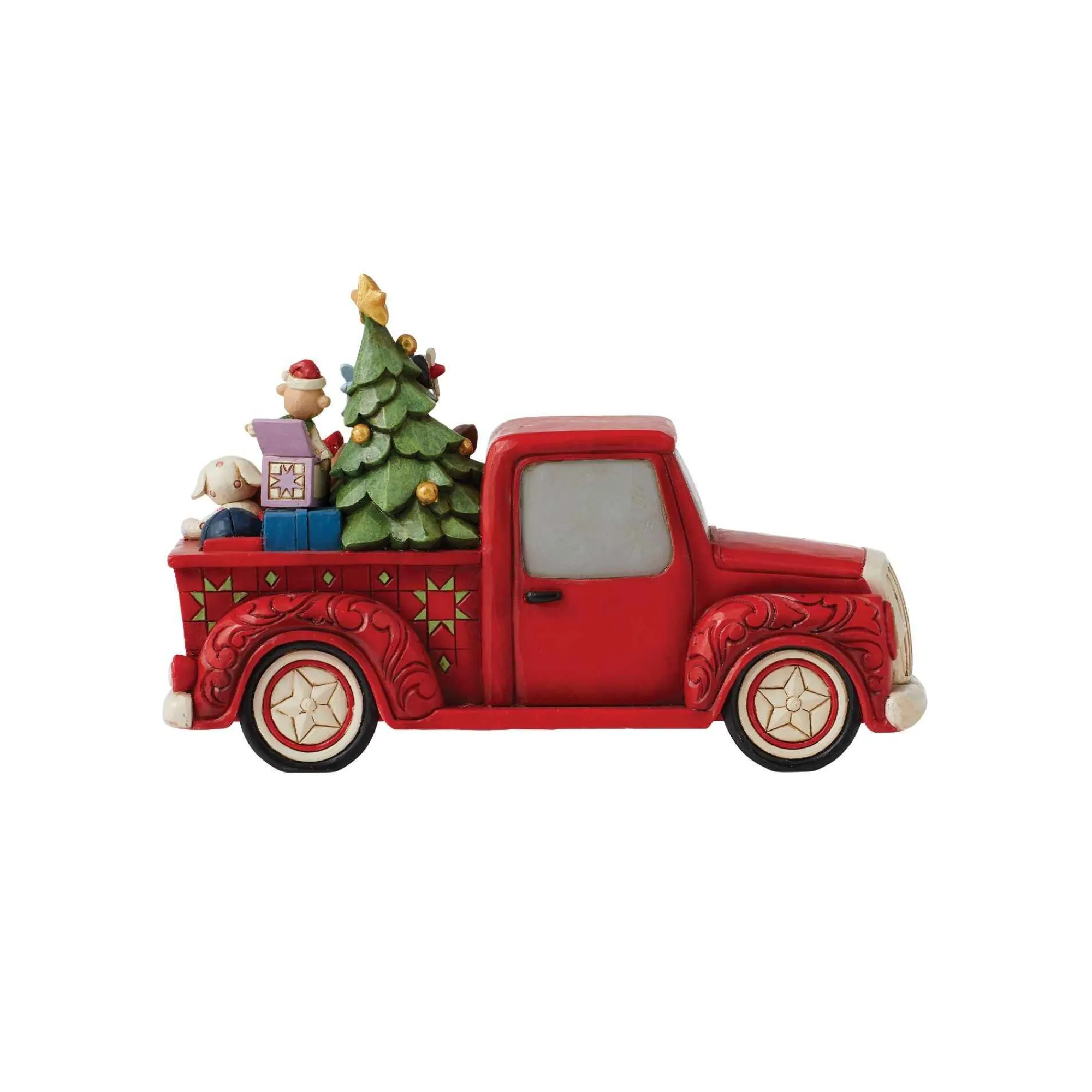 Rudolph Traditions by Jim Shore Rudolph In Red Pickup