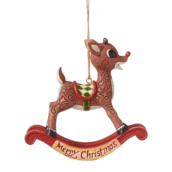 Rudolph Traditions by Jim Shore Rudolph Rocking Horse Ornament