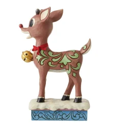 Rudolph Traditions by Jim Shore Rudolph W/Oversized Jingle Bel