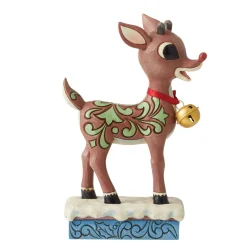 Rudolph Traditions by Jim Shore Rudolph W/Oversized Jingle Bel