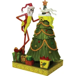 Disney Traditions Santa Jack And Zero With Tree