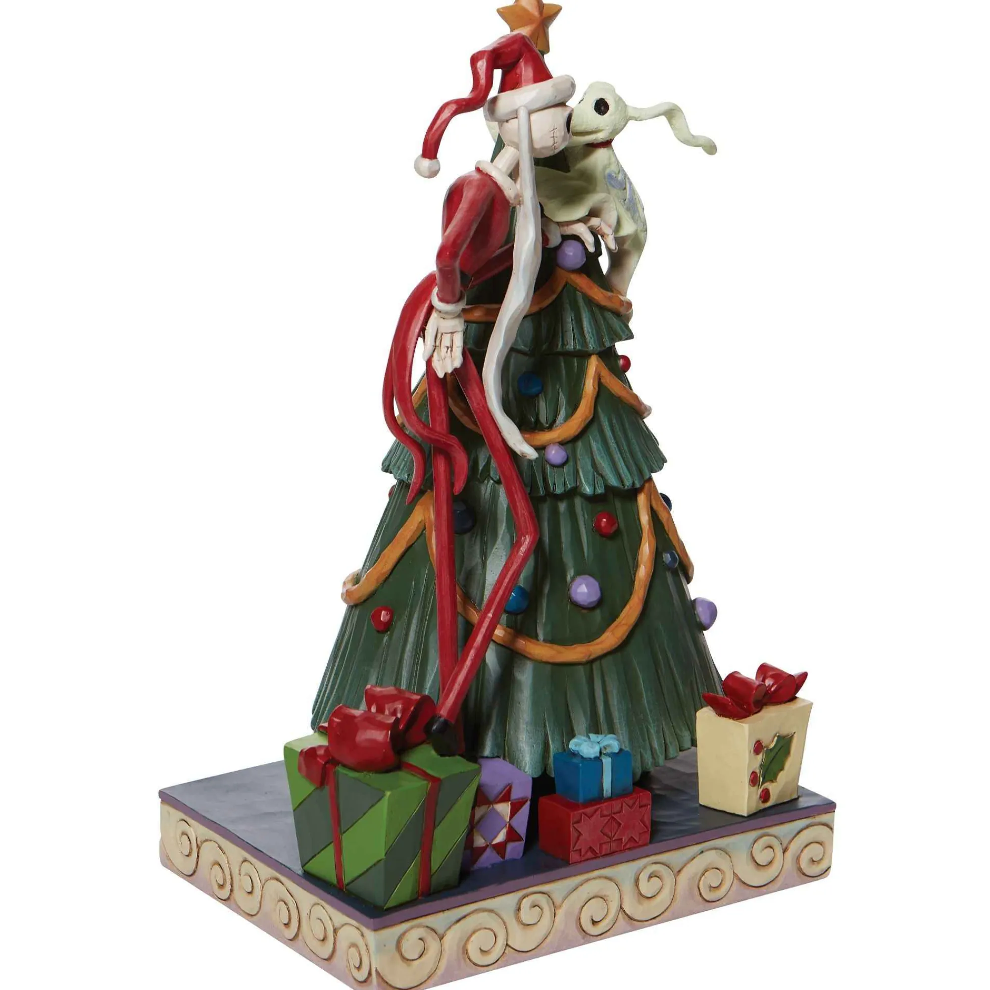 Disney Traditions Santa Jack And Zero With Tree