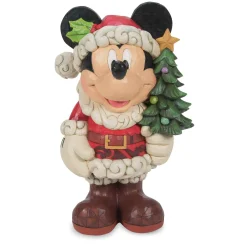 Disney Traditions Santa Mickey Holding Tree