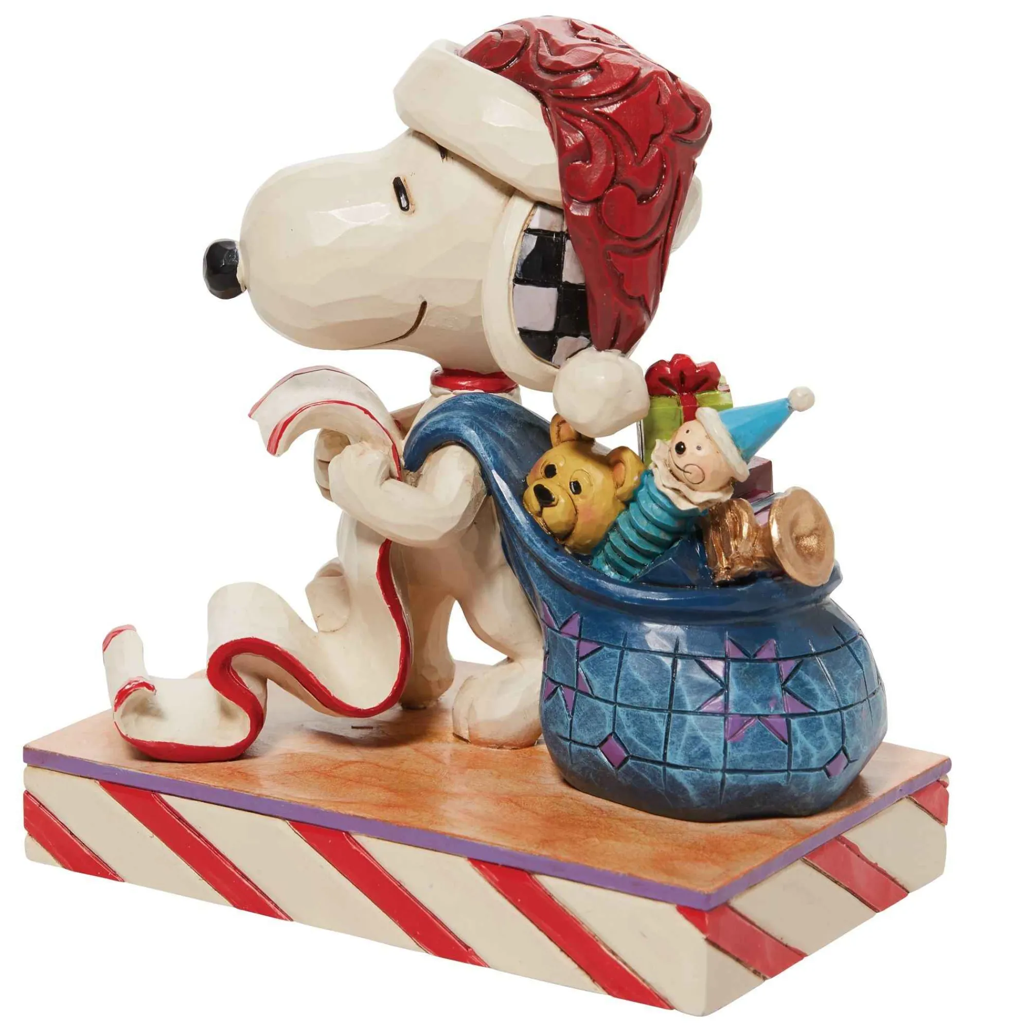 Peanuts by Jim Shore Santa Snoopy With List And Bag
