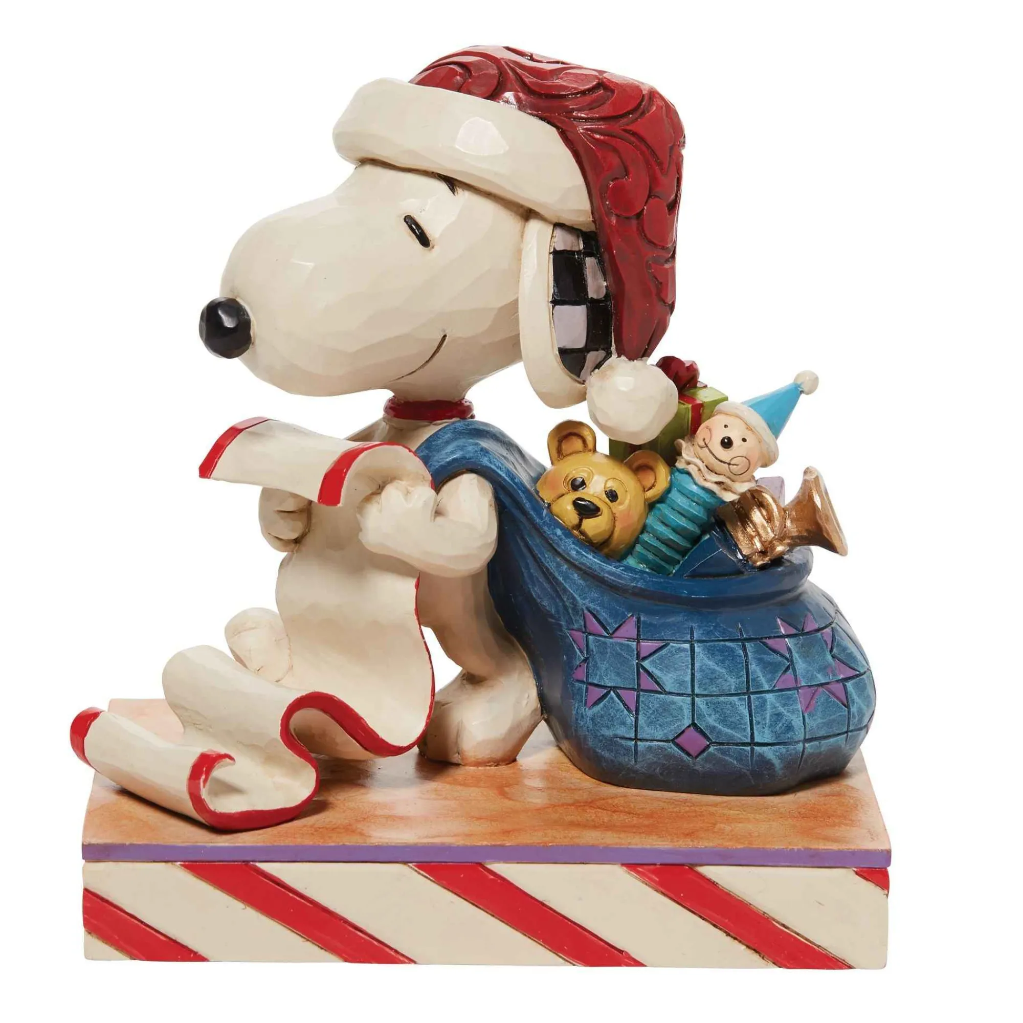 Peanuts by Jim Shore Santa Snoopy With List And Bag