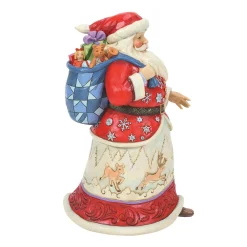 Jim Shore Heartwood Creek Santa With Bag Over Shoulder