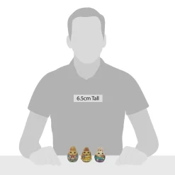 Jim Shore Heartwood Creek Set Of 3 Mini Bunny Eggs