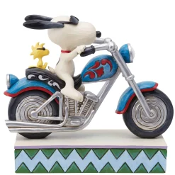 Peanuts by Jim Shore Snoopy & Woodstock Riding Moto