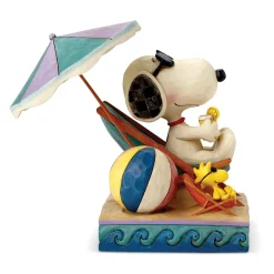 Peanuts by Jim Shore Snoopy And Woodstock At Beach