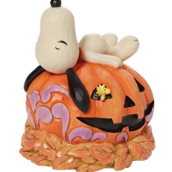 Peanuts by Jim Shore Snoopy Laying Ontop Of Carved