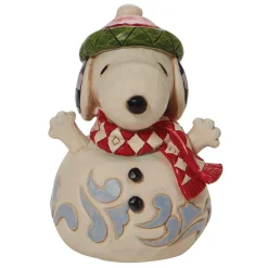 Peanuts by Jim Shore Snoopy Snowman Mini