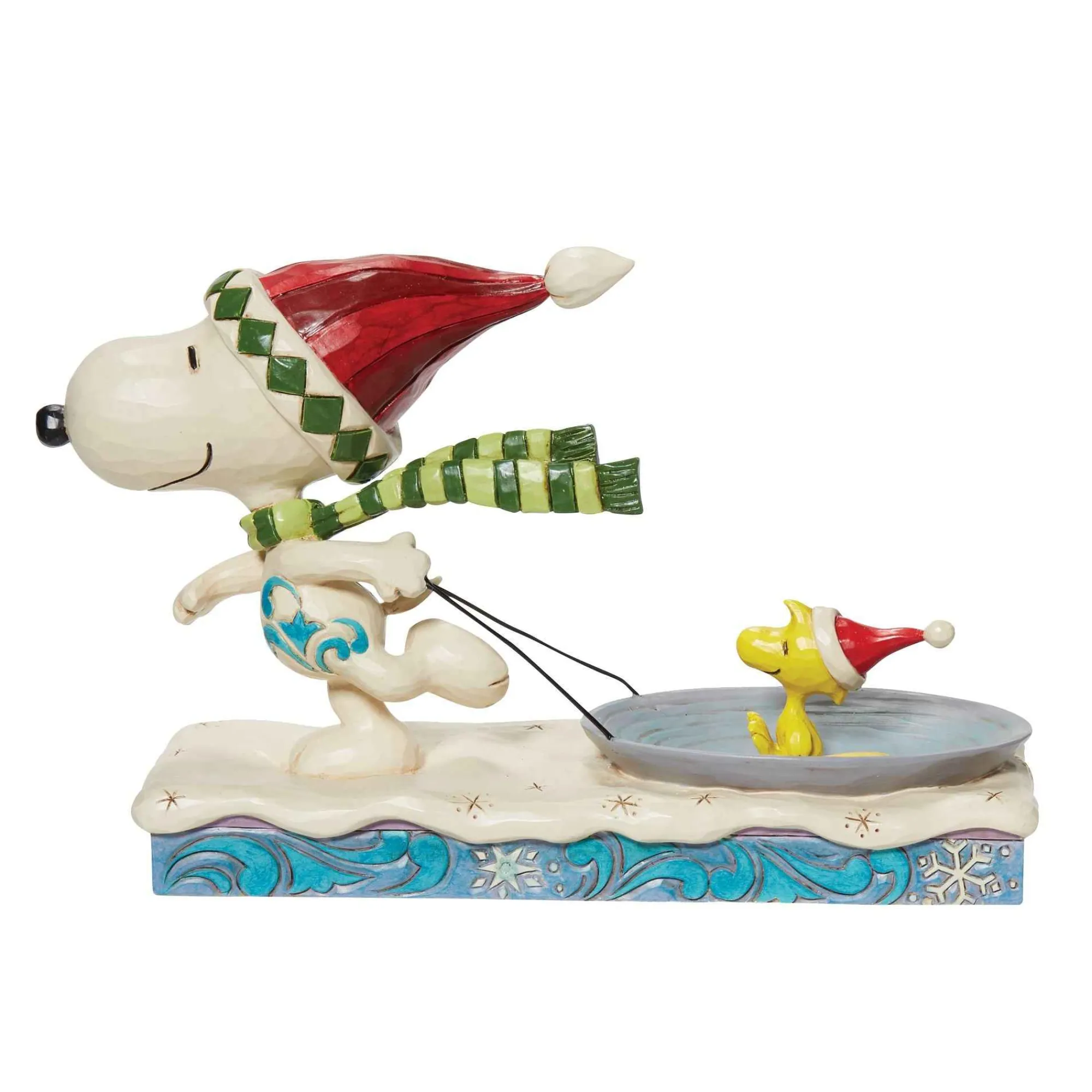 Peanuts by Jim Shore Snoopy W/ Woodstock On Saucer
