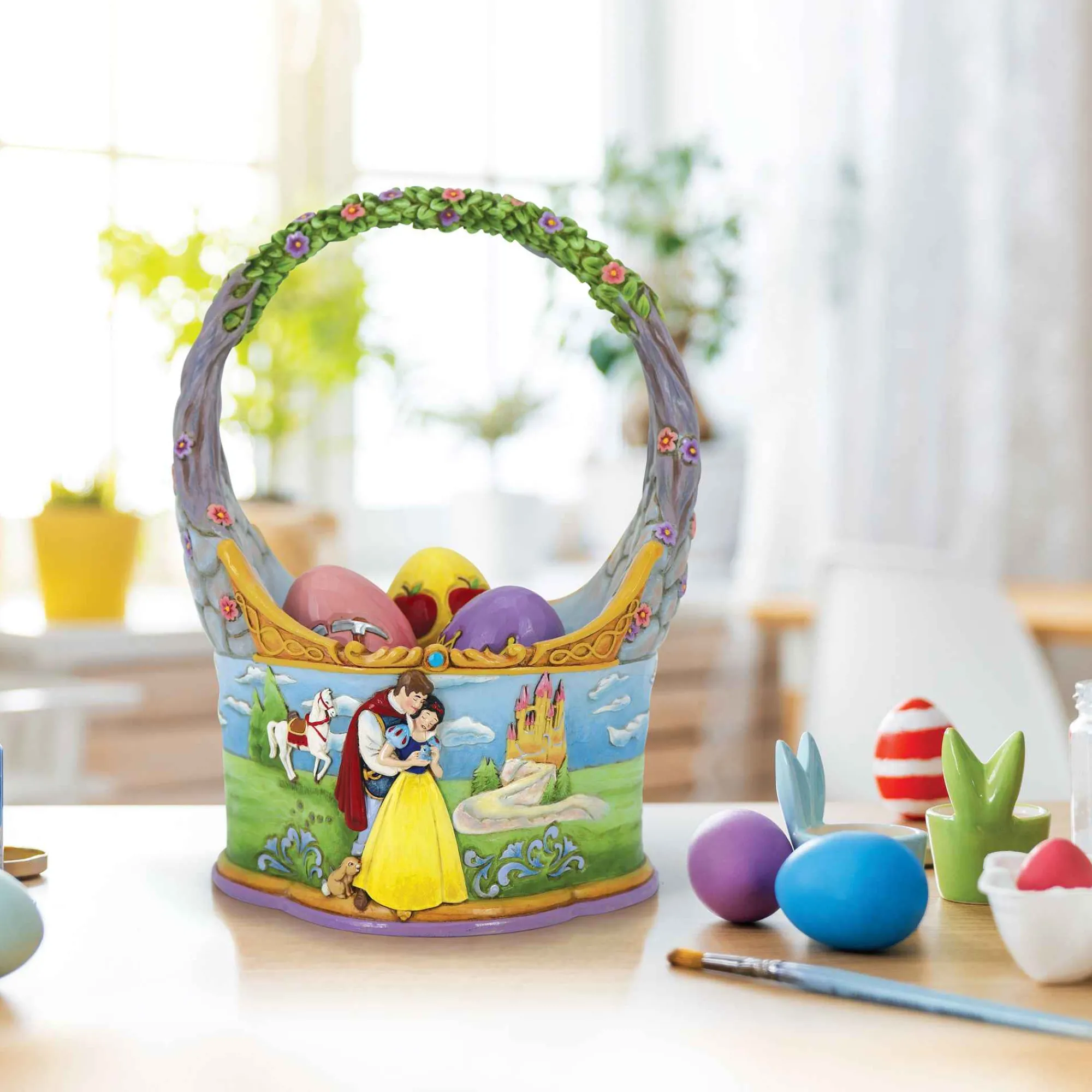 Disney Traditions Snow White Basket & Eggs