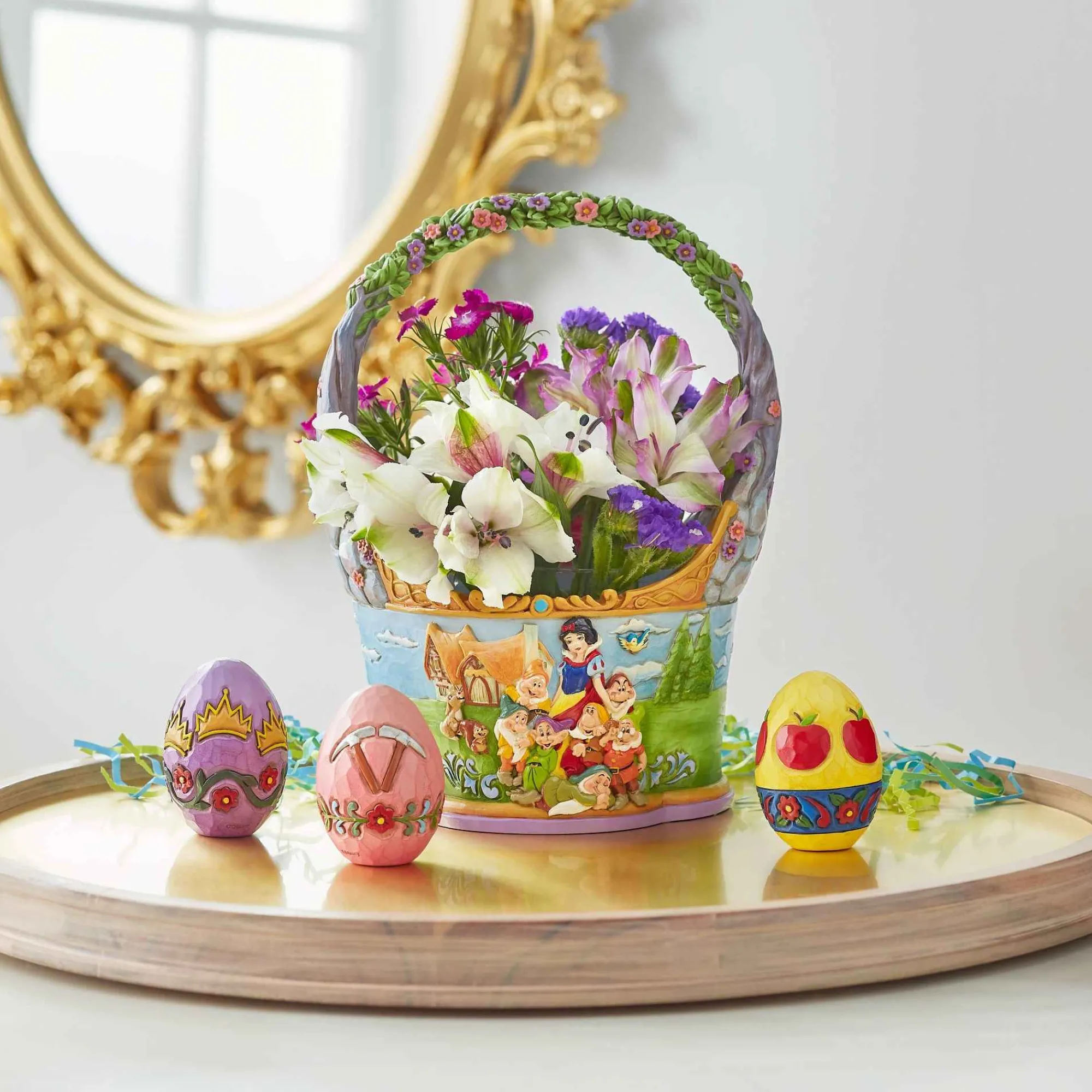 Disney Traditions Snow White Basket & Eggs