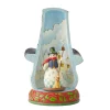 Jim Shore Heartwood Creek Snowman In Hat Lighted Rotator