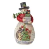 Jim Shore Heartwood Creek Snowman With Arms Full Gifts