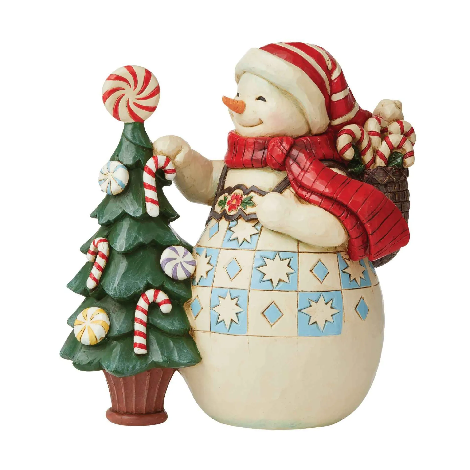 Jim Shore Heartwood Creek Snowman With Candy Tree
